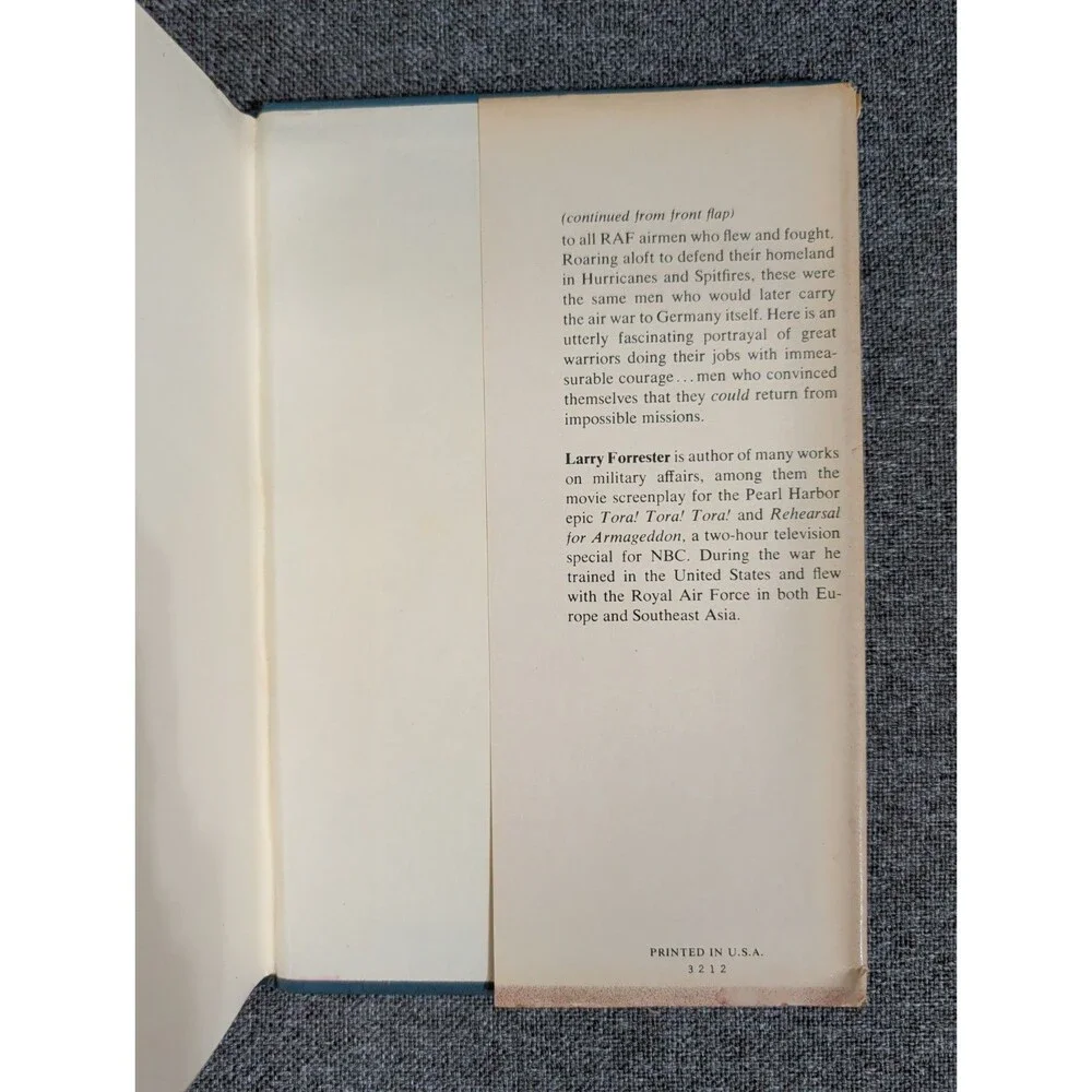 Fly For Your Life by Larry Forrester WWII Aviation Memoir Hardcover Fighter Aces